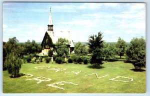 Church of St. Charles GRAND PRE Nova Scotia CANADA Postcard