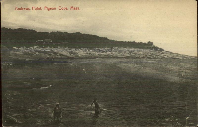 Pigeon Cove Rockport MA Andrews Point - c1910 Postcard