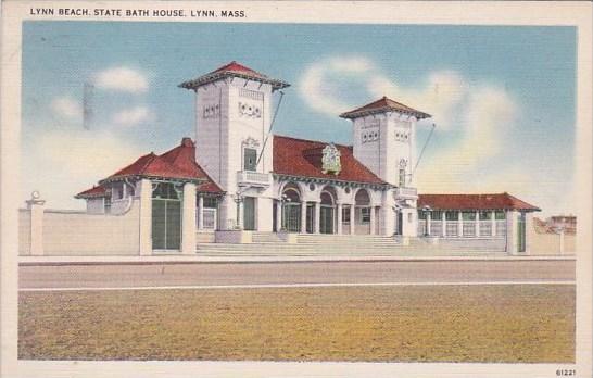 Massachusetts Lexington Lynn Beach State Bath House 1937