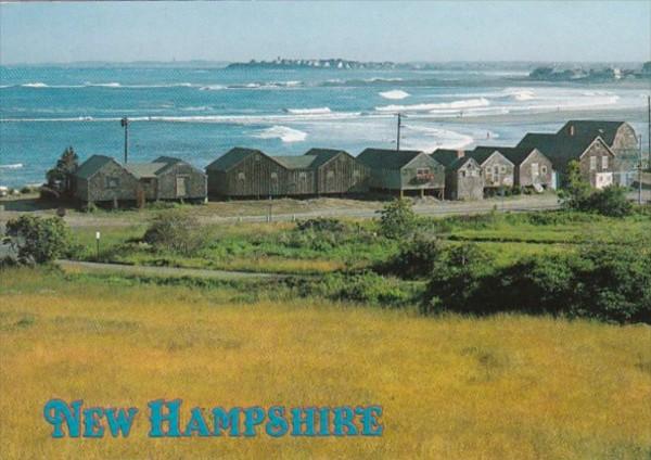 New Hampshire Little Boar's Head Fishhouses Along The Shorefront