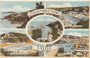 Cornwall Postcard - Greetings From Looe - Ref TZ8887