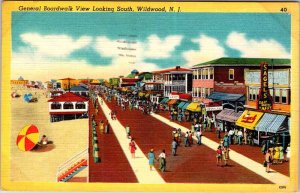 Postcard SHOPS SCENE Wildwood New Jersey NJ AN0389
