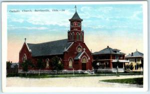 BARTLESVILLE, Oklahoma  OK    CATHOLIC CHURCH  ca 1920s   Postcard