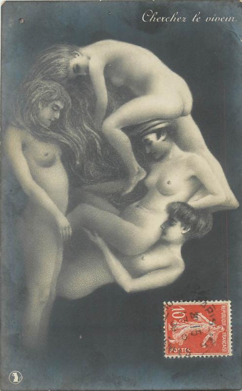 Metamorphic fantasy nudes surrealism caricature Arcimboldesque style 