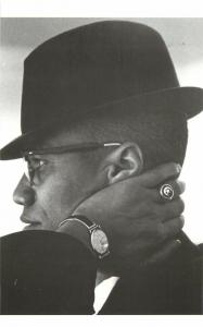 Malcolm X Wearing a Fedora Hat Modern Postcard