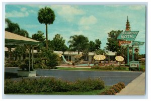 c1960s Shangri-La Motel and Restaurant South of Ocala FL Unposted Postcard 