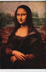 Famous People Leonardo da Vinci Portrait Mona Lisa Vintage Postcard C219