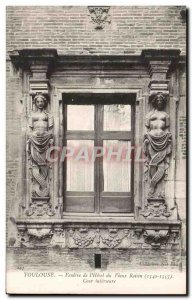 Old Postcard Toulouse Window of & # 39Hotel Old Grape Inner Court