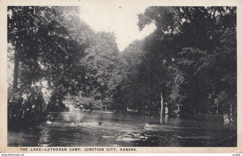 JUNCTION CITY , Kansas , 1930s ; The lake - Lutheran Camp