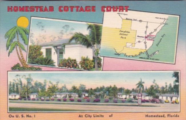 Florida Homestead Cottage Court With Map