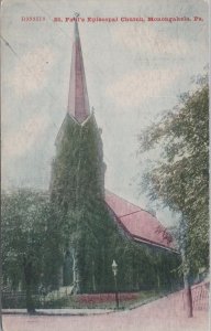 Postcard St Paul's Episcopal Church Monongahela PA