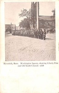 Washington Square showing Liberty Pole - Haverhill, Massachusetts MA
