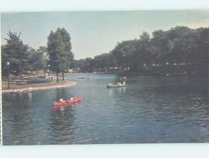 Unused Pre-1980 CANOE BOATS AT LAFONTAINE PARK Montreal Quebec QC F3725