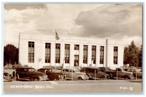 c1910's US Post Office Building Cars Front Salem Oregon OR RPPC Photo Postcard