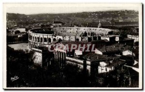 Postcard Old Nimes General view and the Roman arenas