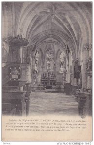 Interieur De l'Eglise De Mailly-le-Camp (Aube), France, 1900-1910s