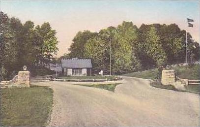 Indiana Spencer Gate Entrance McCormicks Creek Canyon State Park Albertype