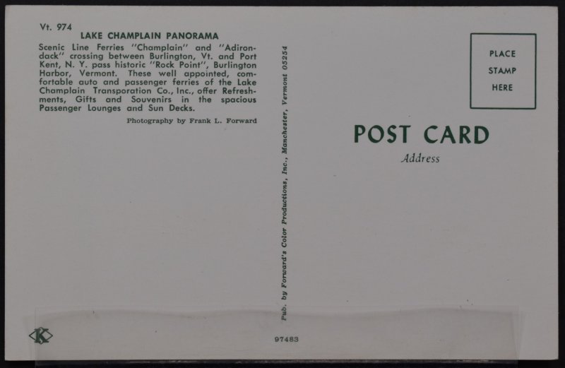 Lake Champlain Panorama - Scenic Line Ferries