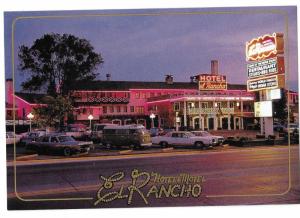 El Rancho Historic Hotel Motel Gallup New Mexico Vintage Cars  4 by 6 card