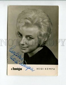 3098992 Heidi KEMPA Famous SINGER  old Real AUTOGRAPH Photo