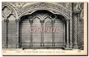 Old Postcard Paris La Sainte Chapelle Oratory of Louis IX Saint Louis