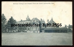 2556 - LENNOXVILLE Quebec Postcard 1908 Bishops College & Chapel