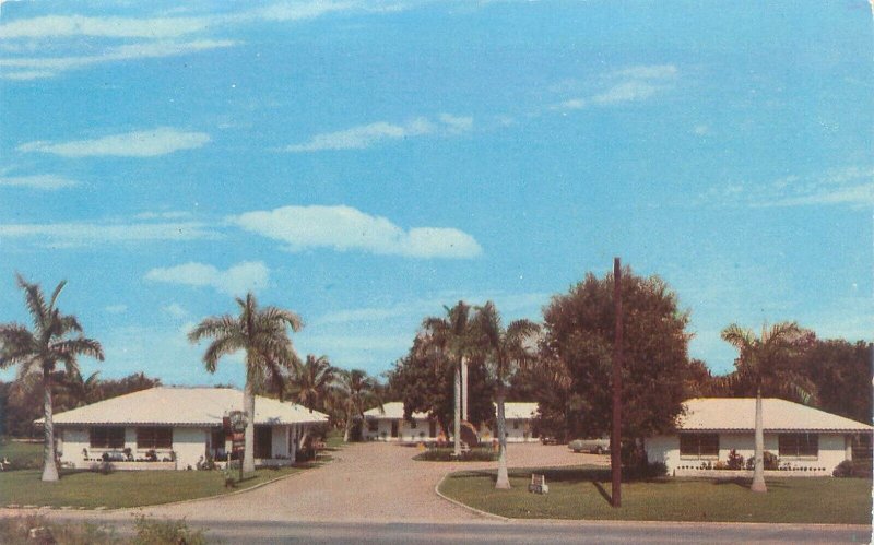 Sarasota Florida Royal Palm Lodge US 41 & 23rd St Vintage Chrome Postcard