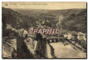 Old Postcard Bouillon Panorama Taken From I & # 39Ancienne Route De Sedan