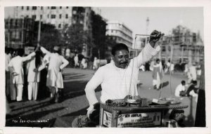 india, BOMBAY, The Ice Cream-Walla Seth Asrfilal (1930s) RPPC Postcard