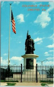 M-28010 The Columbus Statue located in Market Square Chester Pennsylvania