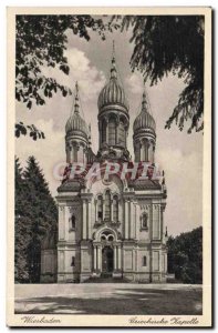 Old Postcard Wiesbaden Griechische Kapelle