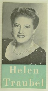 1956 The Terrace Room Singer Helen Traubel Hotel Statler Event Brochure 