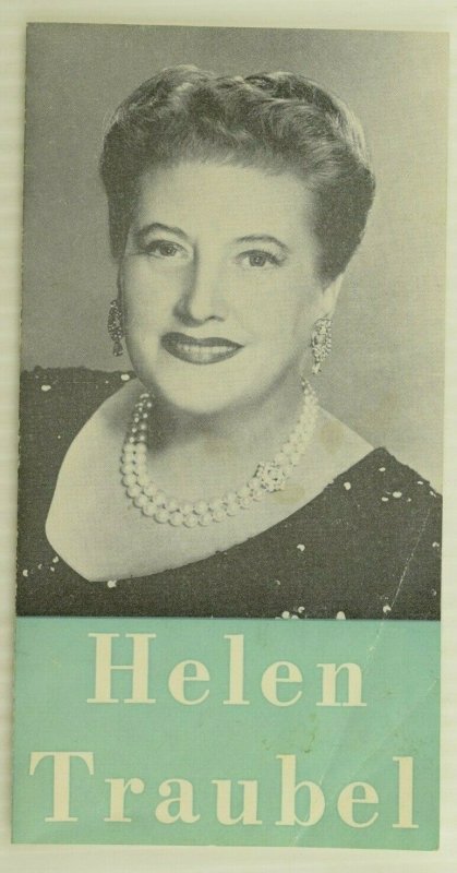 1956 The Terrace Room Singer Helen Traubel Hotel Statler Event Brochure