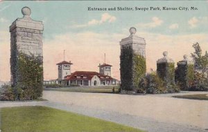 Missouri Kansas City Entrance And Shelter Swope Park 1911