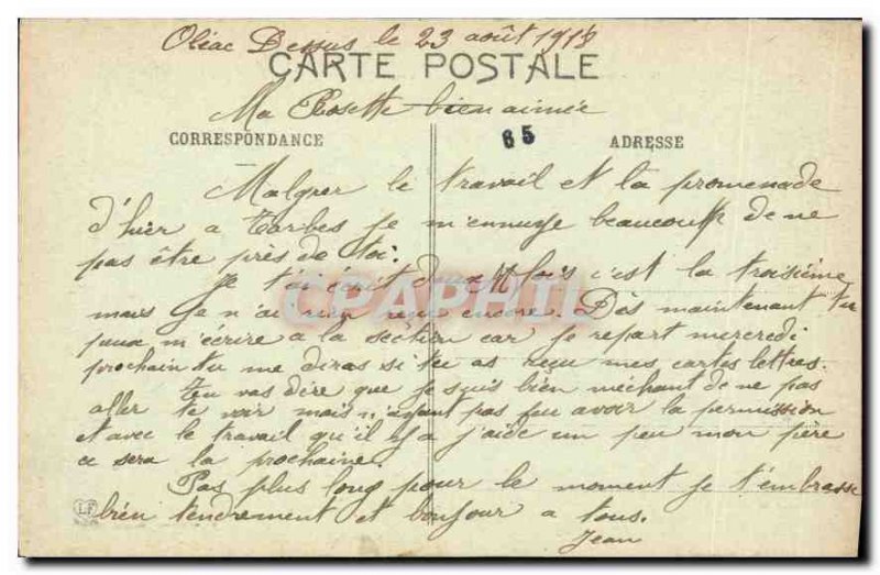 Old Postcard The High Pyrenees Cauterets