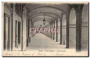 Paris - 3 - Place Royale - Les Arcades Old Postcard