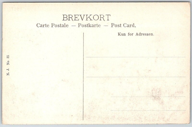 Christiania Oslo Norway 1911 Postcard Karl Johans Gade Grand Hotel Streetcar