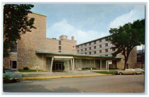 c1960 Burge Hall Women's Residence State University Iowa City Iowa IA Postcard