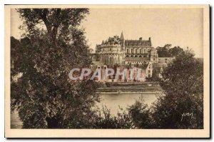 Old Postcard The Doucefrance Chateau Loire Chateau d'Amboise saw banks of the...