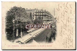 Toulouse - Rue d & # 39Alsace Lorraine and the Square of the Capitol - Old Po...