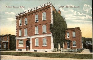 Antique 1906 PC Owen Sound ONTARIO ON Northern Business College Postcard