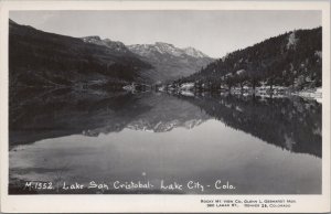 RPPC Postcard Lake San Cristobal Lake City Colorado CO
