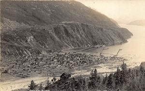 Skagway AK Birdseye View RPPC Postcard