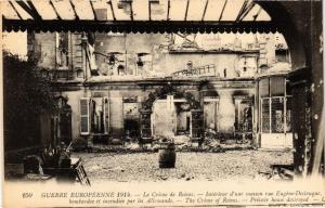 CPA Guerre Européenne 1914 - Le Crime de REIMS - Interieur d'une (742077)