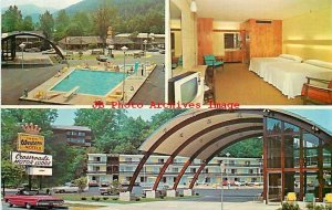 TN, Gatlinburg, Tennessee, Crossroads Motor Lodge Motel, Pool, Dexter No 28168C 