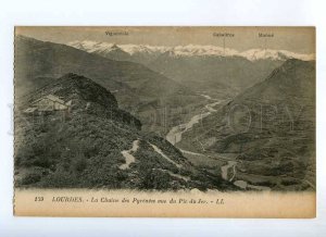 235623 FRANCE LOURDES Pyrenees Pic du Jer Vintage postcard