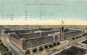 J67/ Elgin Illinois Postcard c1910 National Watch Works Factory 327