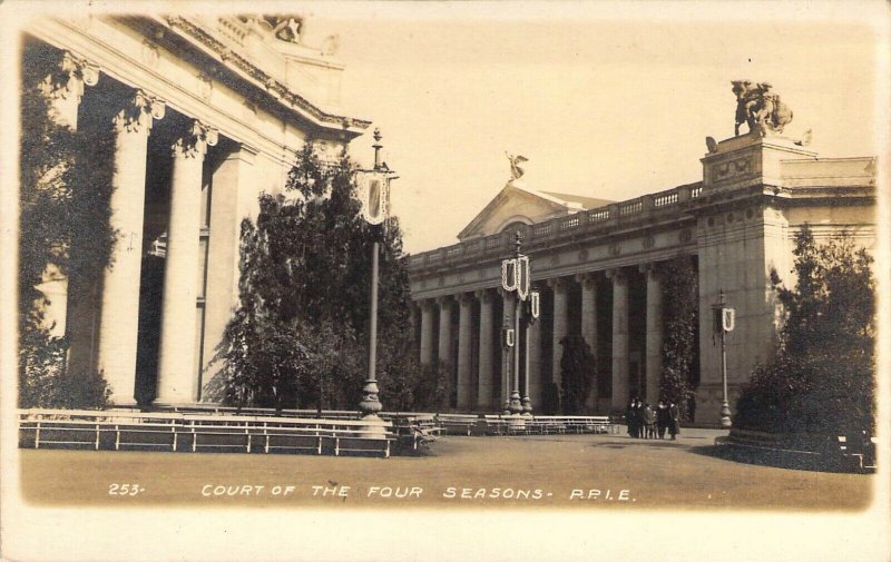RPPC 1915, Panama Pacific Expo, San Francisco,Four Seasons,  Old Postcard