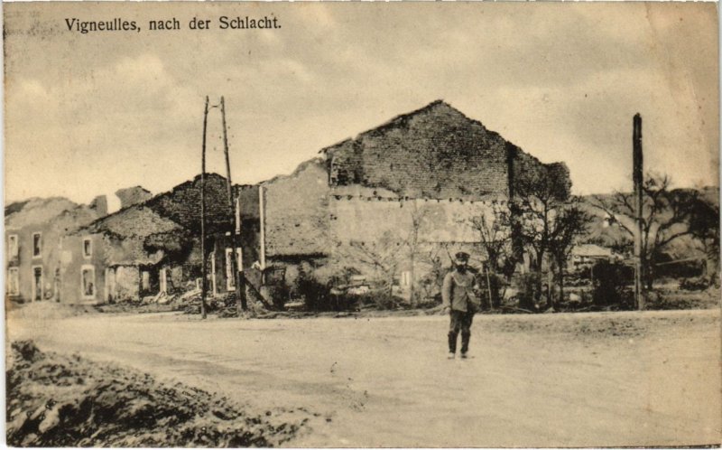 CPA Vigneulles-les-Hattonchatel - Nach der Schlacht - Rue - Ruines (1036947)