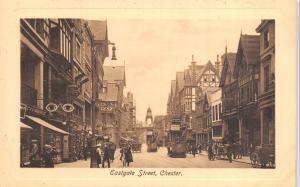 CHESTER UK~EASTGATE STREET PHOTO POSTCARD 